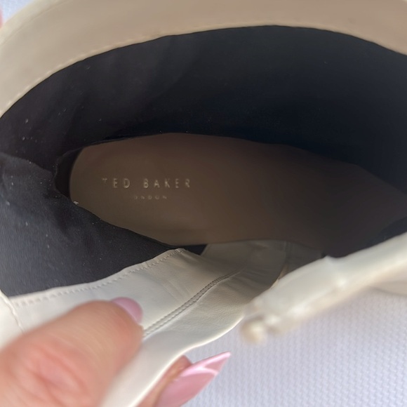 Ted baker leather ankle boot ivory beige size 9 - Picture 7 of 8